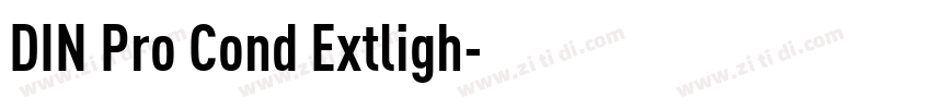 DIN Pro Cond Extligh字体转换